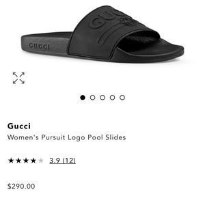 Gucci logo pool slides